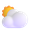 sun behind large cloud